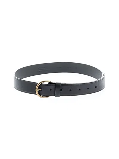 Pre-owned Madewell Leather Belt In Black
