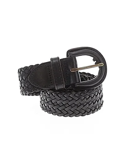Pre-owned Madewell Leather Belt In Black