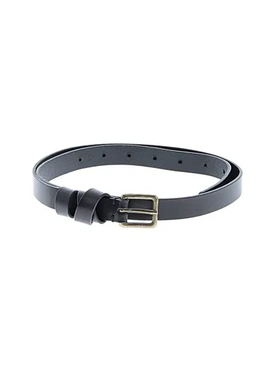 Pre-owned Madewell Leather Belt In Black