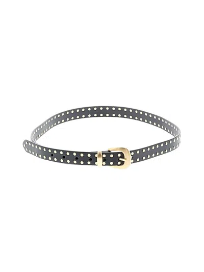 Pre-owned Madewell Leather Belt In Black
