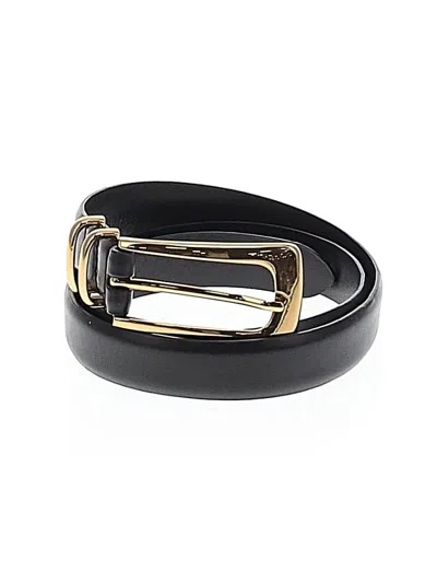 Pre-owned Madewell Leather Belt In Black