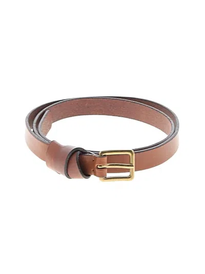 Pre-owned Madewell Leather Belt In Brown