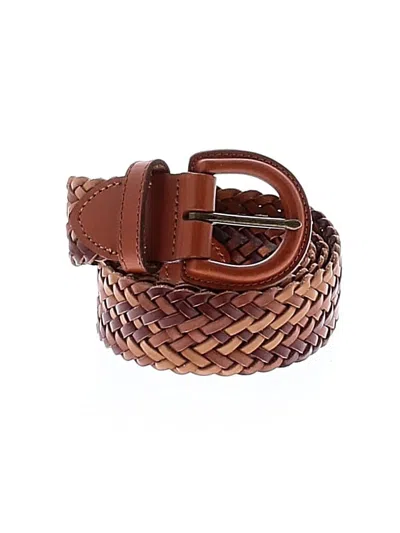 Pre-owned Madewell Leather Belt In Brown