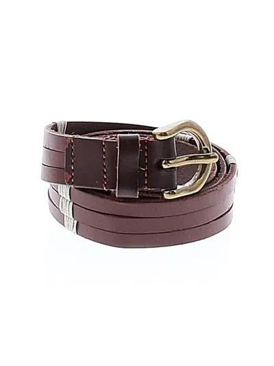 Pre-owned Madewell Leather Belt In Brown