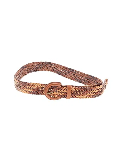 Pre-owned Madewell Leather Belt In Brown