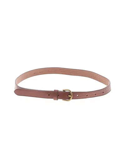 Pre-owned Madewell Leather Belt In Brown