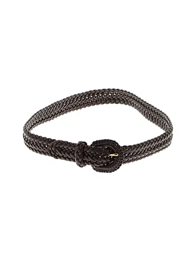 Pre-owned Madewell Leather Belt In Brown
