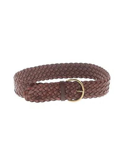 Pre-owned Madewell Leather Belt In Brown