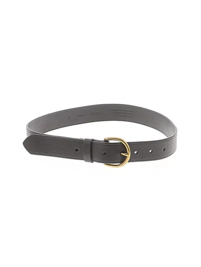 Pre-owned Madewell Leather Belt In Gray