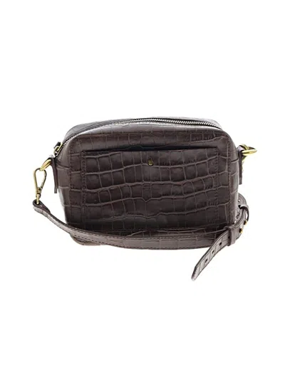 Pre-owned Madewell Leather Crossbody Bag In Brown