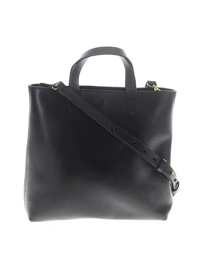 Pre-owned Madewell Leather Satchel In Black