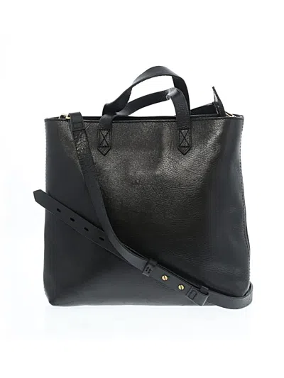 Pre-owned Madewell Leather Satchel In Black