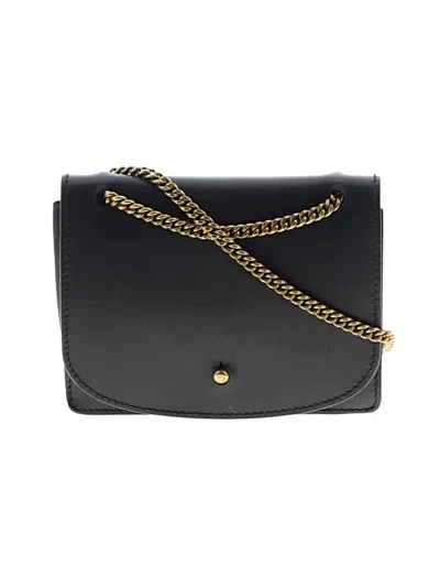 Pre-owned Madewell Leather Shoulder Bag In Black