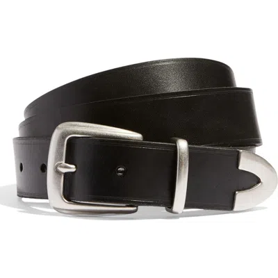 Madewell Leather Western Belt In Black