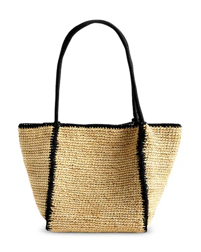 Madewell Lexington Small Raffia Tote In Brown