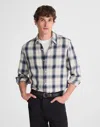 Madewell Lightweight Flannel Button-up Shirt In Blue