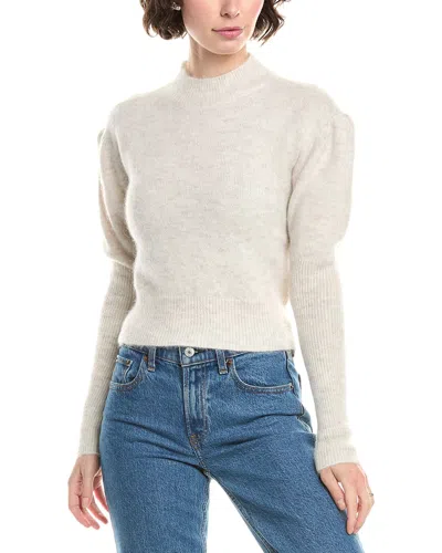 Madewell Lightweight Juliette Puff Sleeve Alpaca-blend Sweater In Neutral