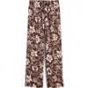Madewell Linen Blend Pull-on Pants In Brown