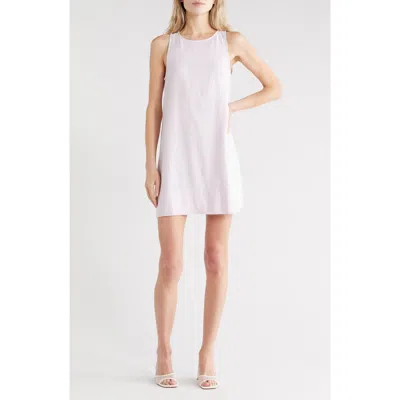 Madewell Linen Blend Shift Minidress In White