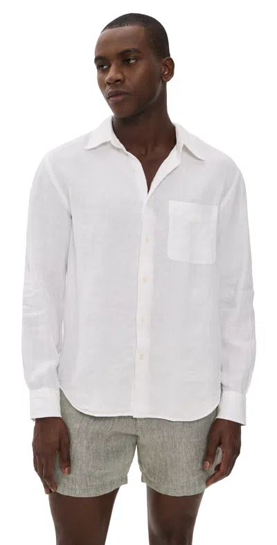 Madewell Linen Button Down Shirt White