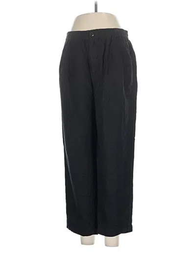 Pre-owned Madewell Linen Pants In Black