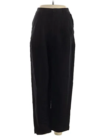 Pre-owned Madewell Linen Pants In Black