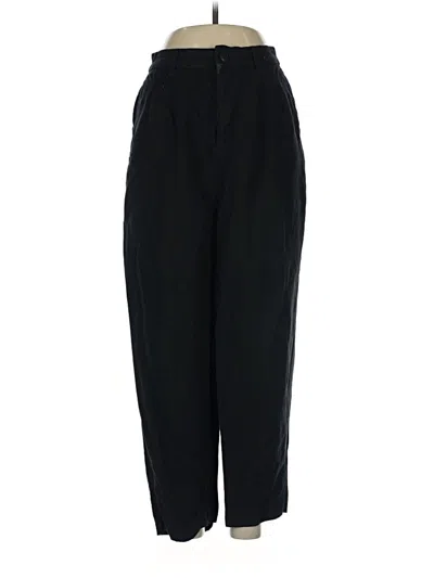 Pre-owned Madewell Linen Pants In Black