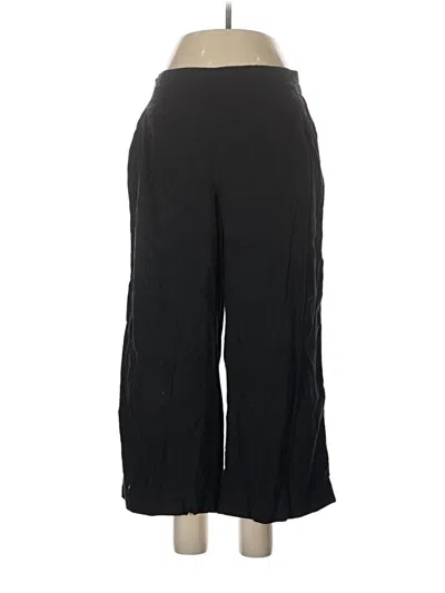 Pre-owned Madewell Linen Pants In Black