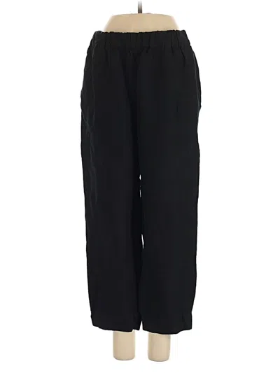 Pre-owned Madewell Linen Pants In Black
