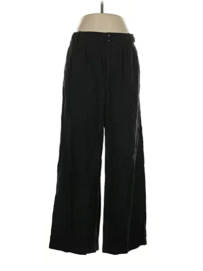 Pre-owned Madewell Linen Pants In Black