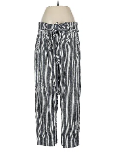 Pre-owned Madewell Linen Pants In Blue