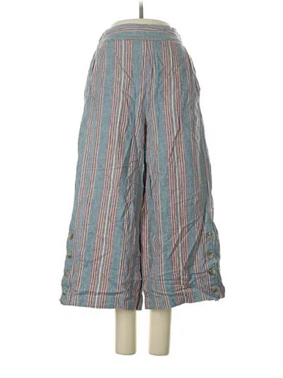 Pre-owned Madewell Linen Pants In Blue
