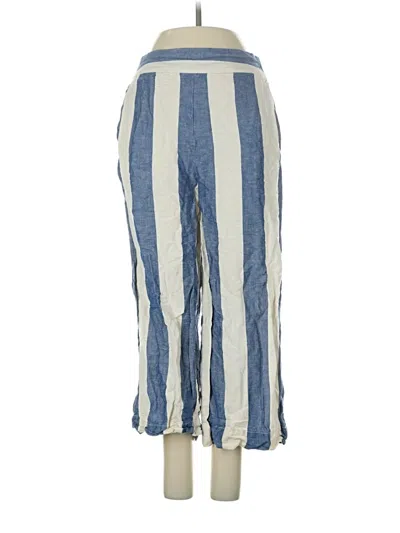 Pre-owned Madewell Linen Pants In Blue