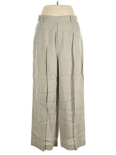 Pre-owned Madewell Linen Pants In Gray