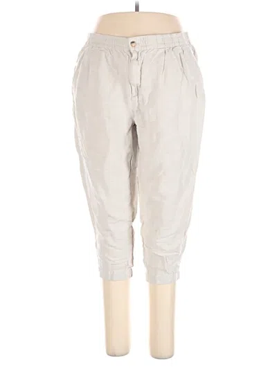 Pre-owned Madewell Linen Pants In Gray