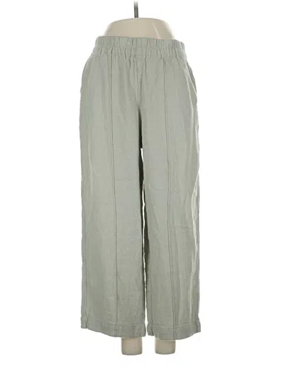 Pre-owned Madewell Linen Pants In Gray