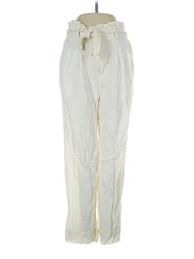 Pre-owned Madewell Linen Pants In Ivory