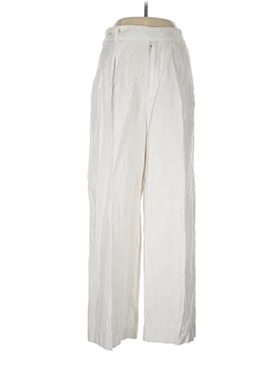 Pre-owned Madewell Linen Pants In Ivory