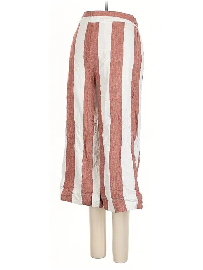 Pre-owned Madewell Linen Pants In Red