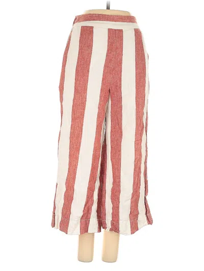 Pre-owned Madewell Linen Pants In Red