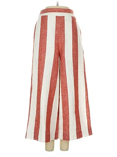 Pre-owned Madewell Linen Pants In Red
