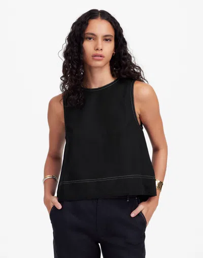 MADEWELL LINEN PLEATED SHELL TOP
