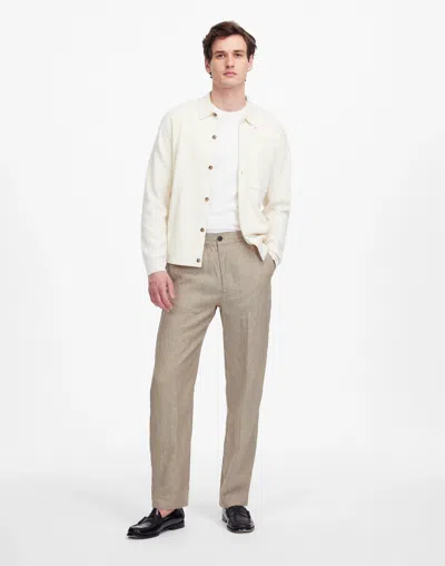 Madewell Linen Pull-on Pant In Chestnut