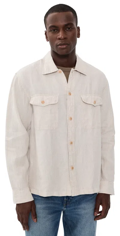 Madewell Linen Shirt Bleached In White