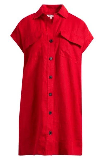 Madewell Linen Utility Shirtdress