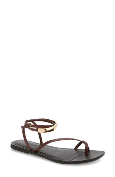 Madewell Lisbon Ankle Wrap Sandal In Brown