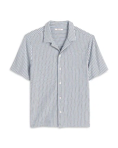 Madewell Lisbon Regular Fit Knit Camp Shirt In Blue