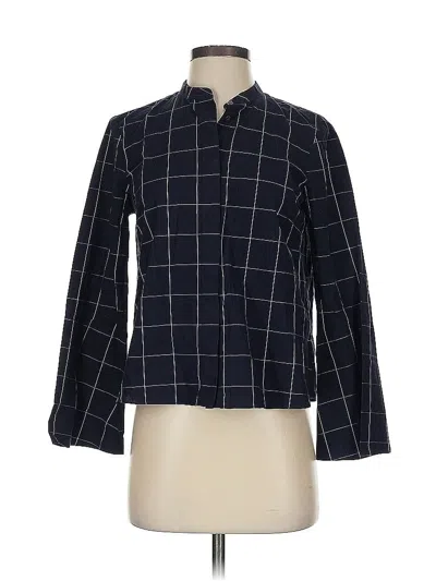 Pre-owned Madewell Long Sleeve Blouse In Black