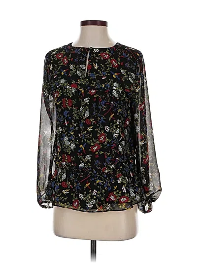 Pre-owned Madewell Long Sleeve Blouse In Black