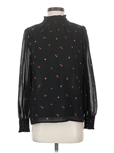 Madewell Long Sleeve Blouse In Black